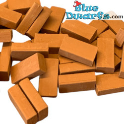 20 x Miniature Bricks for bricklayer smurf - Smurfs Decoration Product - Smurf Not Included - 1:16