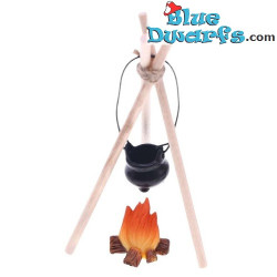 Kampset voor de Winter op Schaal - Smurfen Decoratieproduct - Smurf Niet Inbegrepen - 1:12