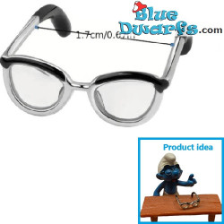 Lunettes Miniatures - Produit de Décoration Les Schtroumpfs - Schtroumpf Non Inclus - 1.5 cm