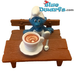 Set d'Art Latte - Produit de Décoration Schtroumpfs - Schtroumpf Non Inclus - +/- 20 mm