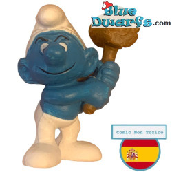 20039: Puffo con Martello - Martello: marrone chiaro - Versione CNT - 5,5 cm