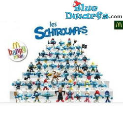 60 x Happy Meal - Les Schtroumpfs 2018 - 7 cm - Très bon état