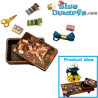 Boîte à Couture Miniature - Produit Décoratif Schtroumpfs - Schtroumpf Non Inclus - 29x19mm