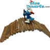 Holzbrücke - Schlümpfe Dekorationsprodukt - Schlumpf Nicht Enthalten - 19x10 cm