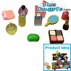13x Schönheits accessoires - Schlümpfe Dekorationsprodukt - Schlumpf nicht enthalten - +/- 1,5x2cm