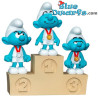 Het Smurfen Podium / Ereschavot - De Olympische Beeldjes - Plastoy - 20 cm