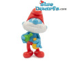Grote Smurf  met Reageerbuisjes - Smurfen Grappige Figuren - Giochi Preziosi - 2024 - 7,5 cm