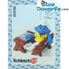 40258: Talking at School desk Smurf