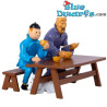 Scène déjeuner - Figurine Tintin - Lotus Bleu - Tintinimaginatio - 9 cm