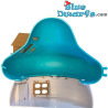 Half Cottage of the smurfs - Blue Roof - Movable smurf  - figurine with stickers - DeAgostini - 15cm