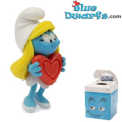 Pitufina con corazón - Figuras Graciosas de los Pitufos - Giochi Preziosi - 2024 - 7,5 cm