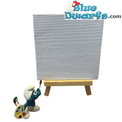 Canvas and Easel - Smurfs Decoration Product - Smurf Not Included - 10x10cm