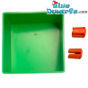 Groen Rek met Rode Pinnen - Schleich - Officieel Smurfenartikel - Smurf Niet Inbegrepen - 7x7x3 cm
