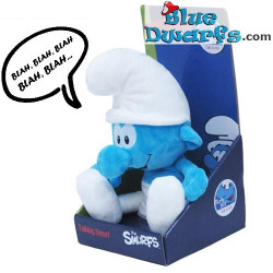 Smurfen knuffel: Pratende smurf (+/- 30 cm)