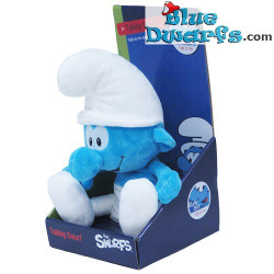 Peluche de Pitufo - Pitufo Parlante - Repite lo que dices - +/- 30 cm