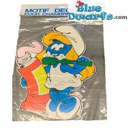 Smurfette Brushing her Teeth – The Smurfs Carton Board – Wall stickers - 39 x 32 cm