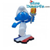 Olympic Smurf with Torch on Fire - French Flag - Resin Statue - Zédibulle éditions - 17cm