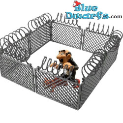 Clôture en Fil de Fer DIY - Produit Décoratif Schtroumpfs - Schtroumpf Non Inclus - 9x20cm