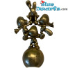 Die Akrobaten auf dem Ball - Die Schlümpfe - Pixi Bronzeskulptur - 2024