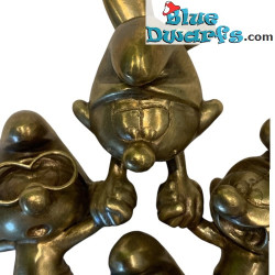 Gli Acrobati sulla Palla - I Puffi - Scultura in Bronzo Pixi - 2024