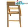 Mini échelle en bois - Produit de Décoration Schtroumpfs - Schtroumpf Non Inclus - 5x2.5cm