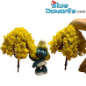 2 x Mini Bomen - Smurfen Decoratieproduct - Smurf Niet Inbegrepen - 7x4cm