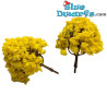 2 x Alberi in Miniatura - Prodotto Decorativo dei Puffi - Puffo Non Incluso - 7x4cm