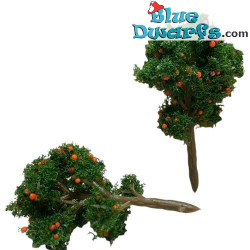 2 x Árboles en Miniatura - Producto de Decoración de Los Pitufos - Pitufo No Incluido - 7x4cm