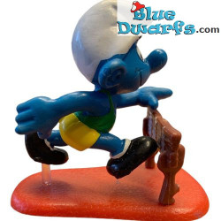 40511: Hordeloper Smurf (Supersmurf) - transparante barrière - Schleich - 5,5cm