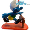 40511: Hordeloper Smurf (Supersmurf) - transparante barrière - Schleich - 5,5cm