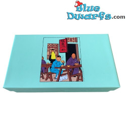 The lunch scene - Tintin Figurine - Blue Lotus - Tintinimaginatio - 9 cm