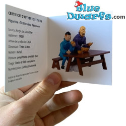 Scène déjeuner - Figurine Tintin - Lotus Bleu - Tintinimaginatio - 9 cm
