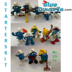14 Schtroumpfs - Schleich - Kit de démarrage - 5,5 cm