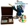 Painting supplies with paintbox for Painter Smurf - Smurfs Decoration Product - Smurf Not Included - 3,5cm