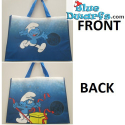 Brainy smurf/  Jokey smurf plastic bag (+/-31 x 12 x 40 cm)