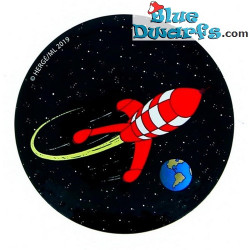Magnete Tintin - Tintin con Milou a Obiettivo Luna - 5,5cm