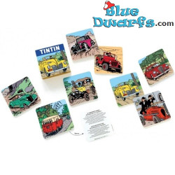Onderzetters - 8 stuks - Kuifje Auto's - Tintinimaginatio