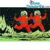 Calamita Tintin - Dupont e Dupond sulla luna - 8,5 x 5,5 cm