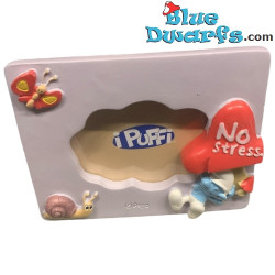 Photo frame resin - Sunbather Smurf - No stress - 7x9 cm
