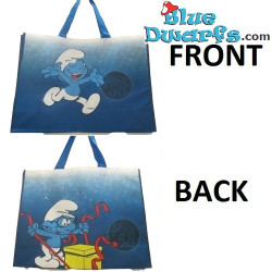 Brainy smurf/  Jokey smurf plastic bag (+/-31 x 12 x 40 cm)