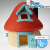 Schlumpfhaus  - blau / rot / weiß -  (VG)