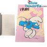 Notitieblok - Potige smurf springend - Italiaans -  80 pagina's -29,5x20,5cm