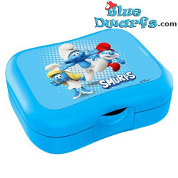 Lunchbox - The Smurfs - Light Blue - Studio 100 - Plastic - 16.5x13.5cm