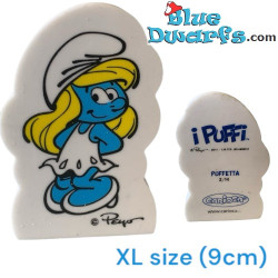 La Pitufina (Nº 2/14) - Borrador / Mega Borrador de los Pitufos - 9 cm - Tamaño XL