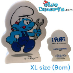 Handy Smurf (No. 4/14) - Eraser / Mega Eraser of the Smurfs - 9 cm - XL size