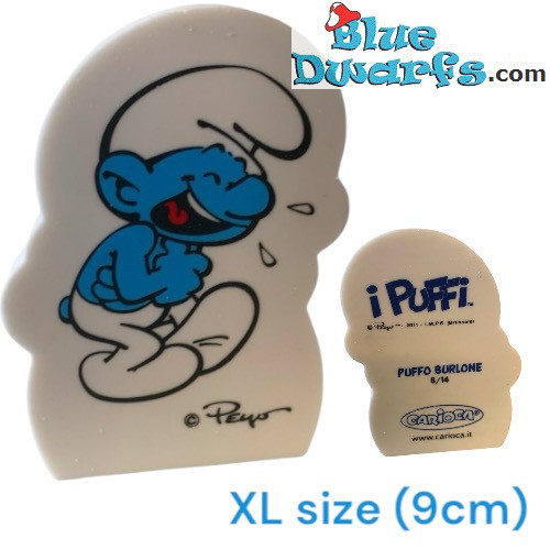 Jokey Schlumpf (Nr. 6/14) - Radiergummi / Mega-Radiergummi der Schlümpfe - 9 cm - XL Größe