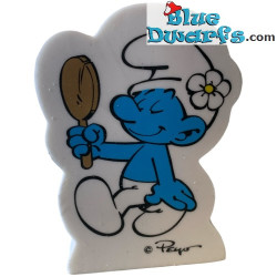 Puffo Vanitoso (Nr. 12/14) - Gomma / Mega Gomma dei Puffi - 9 cm - Taglia XL