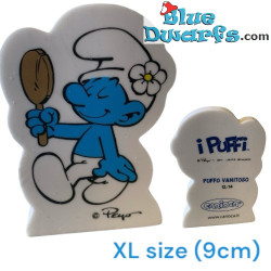 Puffo Vanitoso (Nr. 12/14) - Gomma / Mega Gomma dei Puffi - 9 cm - Taglia XL
