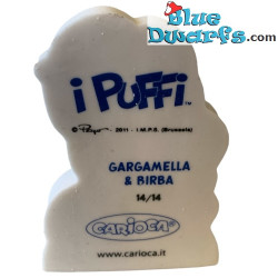 Gargamel und Azrael (Nr. 14/14) - Radiergummi / Mega-Radiergummi der Schlümpfe - 9 cm - XL Größe