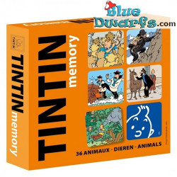 Dieren memory spel - Kuifje en de dieren - 36 paar